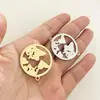 Custom Stainless Steel Gold World Map Pendant Travel Globe Earth Pendant World Charms DIY jewelry Making For Bracelet