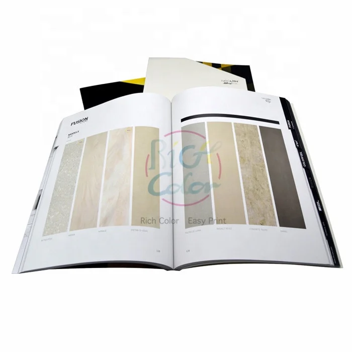 
cheap price fast delivery cover flap soft touch lamination dividers tab index catalog Catalogue Printing 