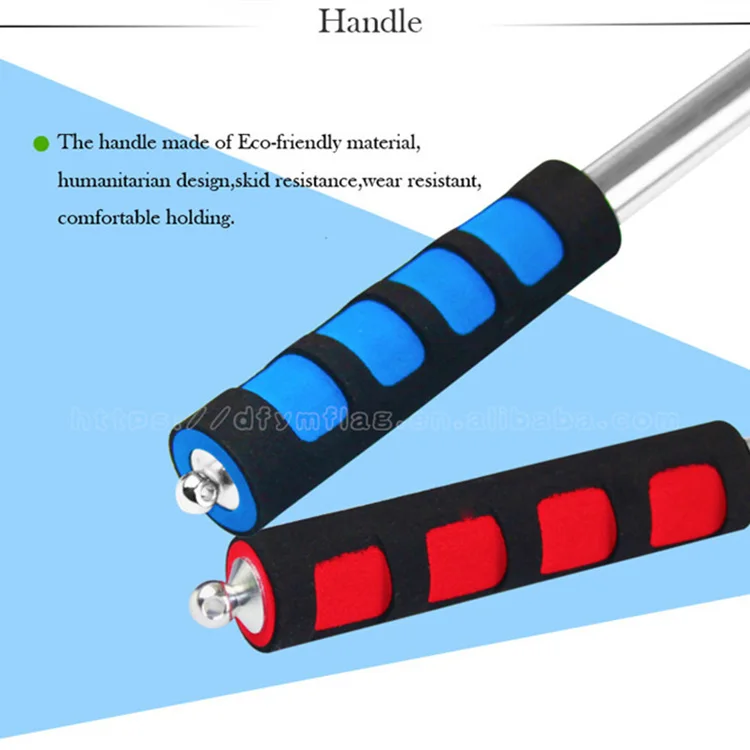 
High Quality 1.8m And 2.0m Stainless Steel Tour Guide Telescoping Flagpole 