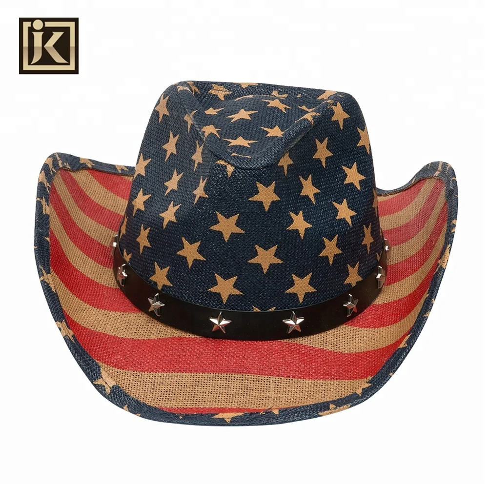 Jakijayi Good Quality National Flag Cowboy Hat Multi Color Customized ...