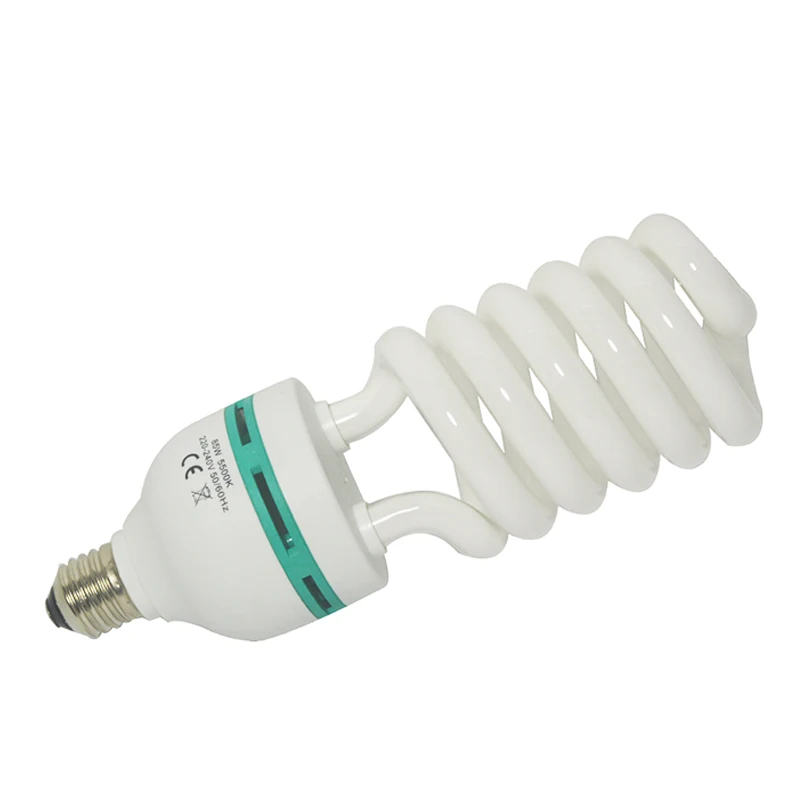

135W E27 led lighting bulb High bright Fluorescent Light Half spiral studio led Bulb lamp, White