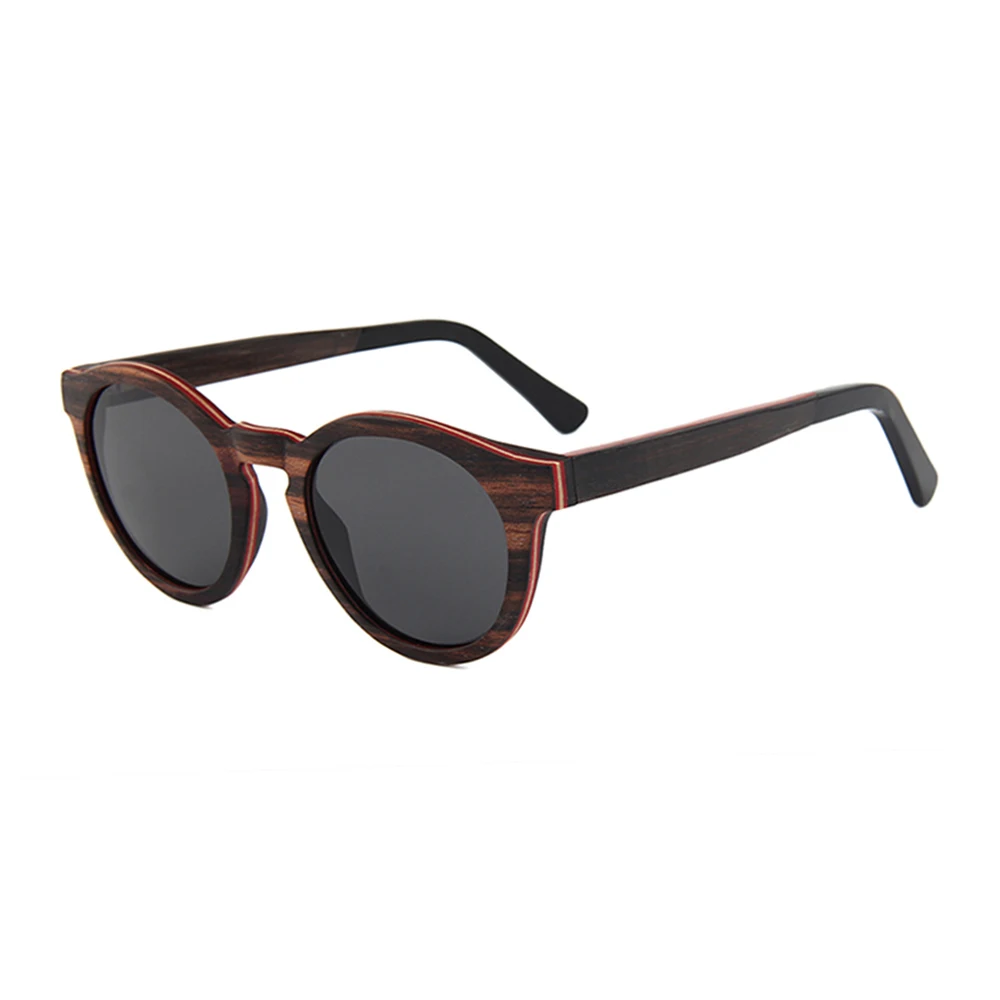 

Women Hand Polished Recycled Wood Sunglasses Japan, Customize color for lens and frame