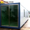 Environmental friendly prefabricated apartments building heatproof flat pack container house restaurant
