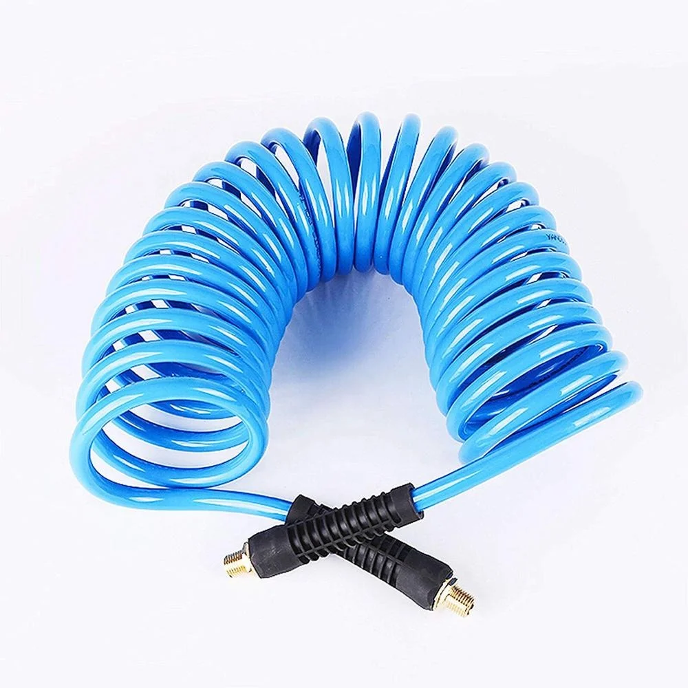 1/4"mnptx25ft Polyurethane Air Compressor Recoil Hose Bend Restrictor