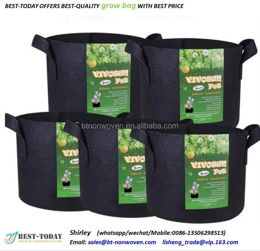 Felt Grow Bag,Breathable Mushroom Grow Bag Buy Geotextile Planting Grow Bags,Biodegradable