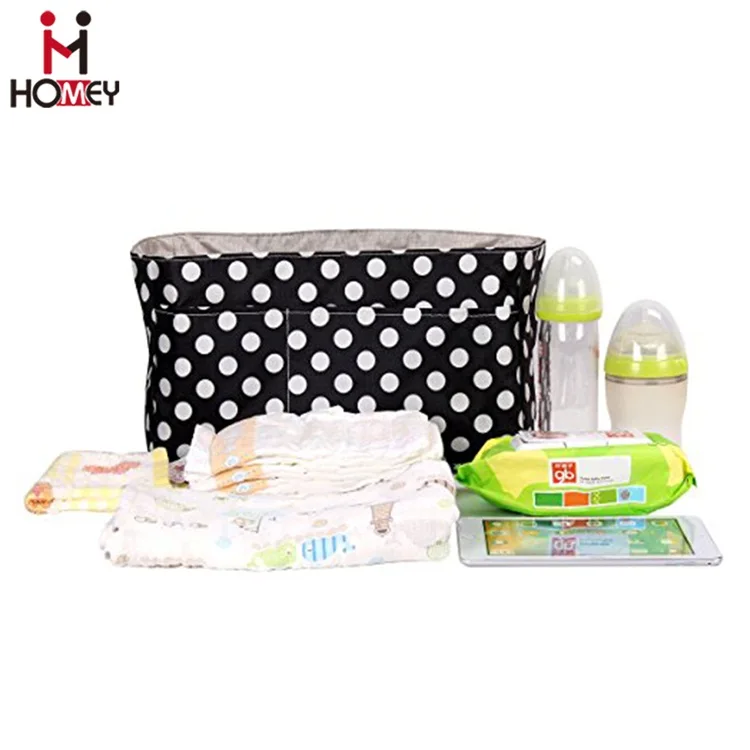iZiv 3 Pack Baby Waterproof Reusable Wet and Dry Baby Diaper Bag Organizer Pouch Double Zipper Printing Diaper Bag 