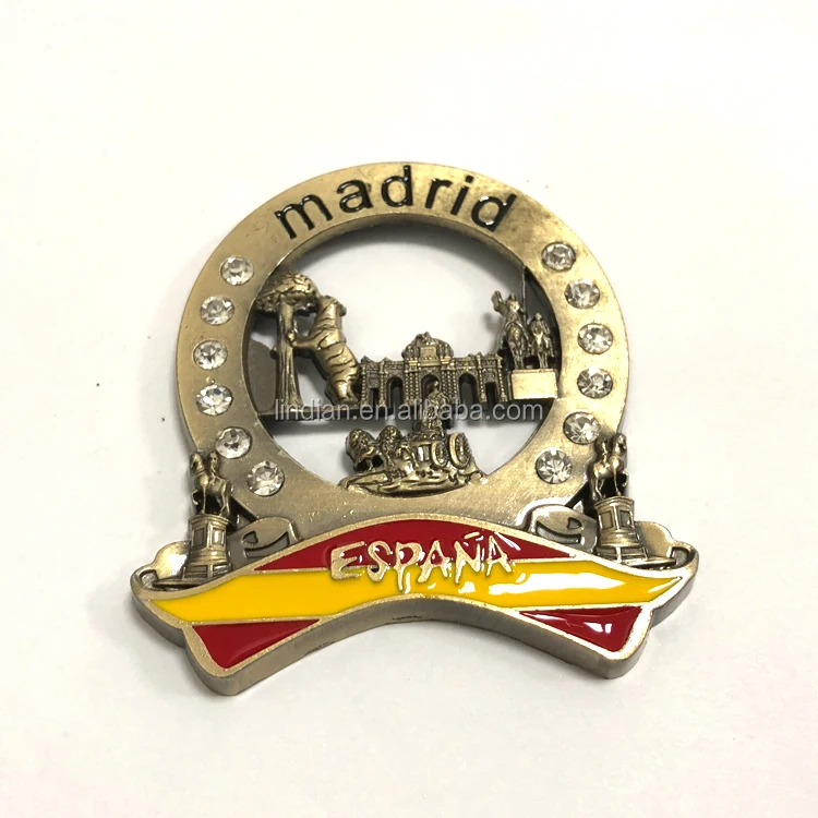 Custom 3d Metal Refrigerator Madrid Souvenir Fridge Buy