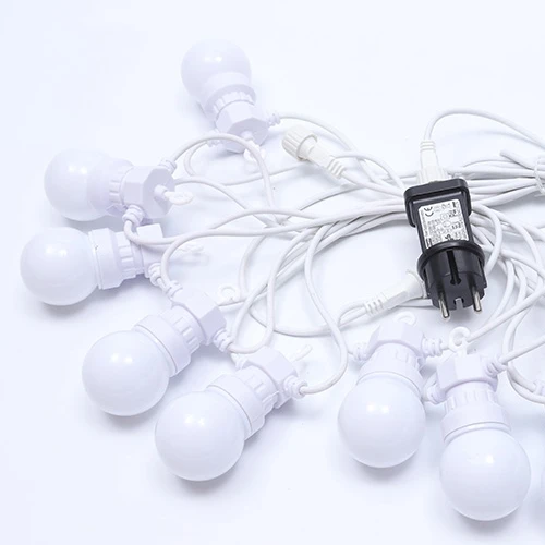 Solar Powered waterproof G50 RGB LED string light Chain Festoon for party holiday garden decoration