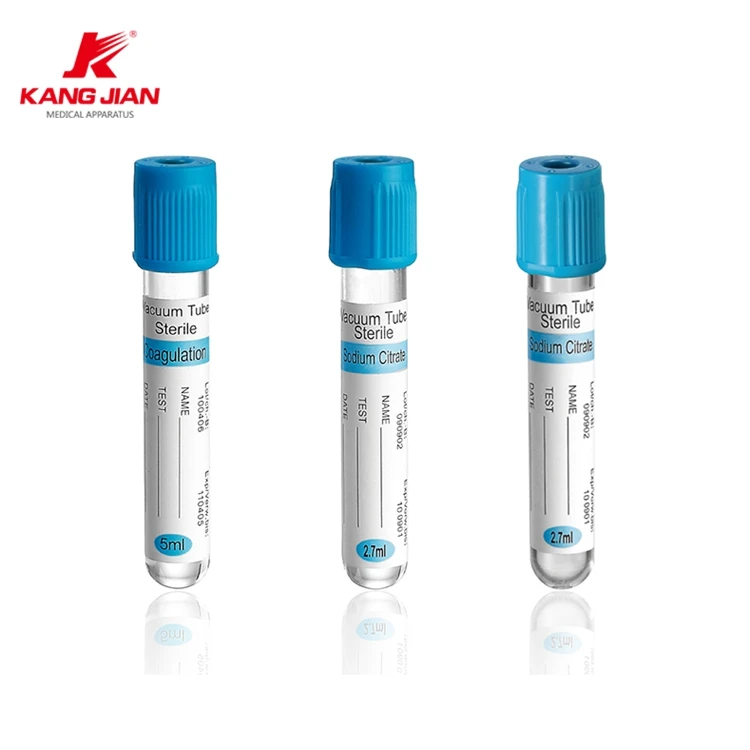 2ml 3ml 4ml 5ml Blood Collection Tube System For Blood Coagulation Test ...