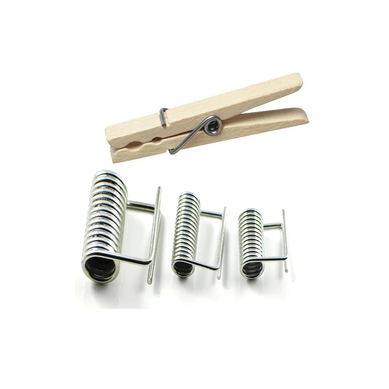 Wholesale Various High Quality Wooden Clothespins Spring Spiral Torsion