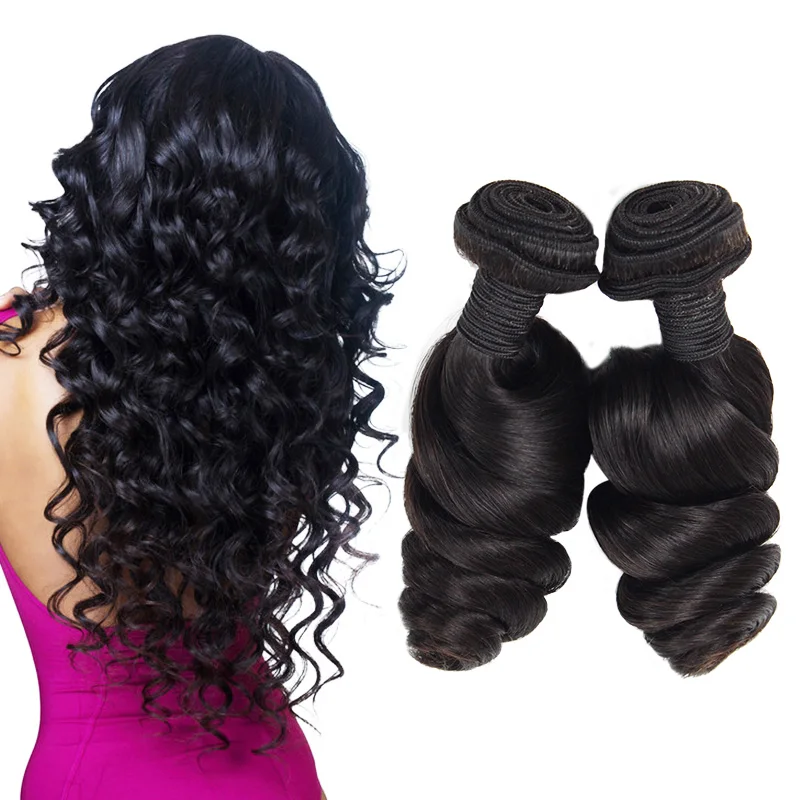 

10A grade 16 inch loose wave virgin Peruvian human hair weave with closure natural hairline, N/a