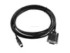 Male DB9 9 Pin to 8-Pin Male Mini DIN Computer Adapter PLC Programming Cable