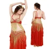 Fashion Turkish women beaded belly dance dresses 3 pieces belly dance suit