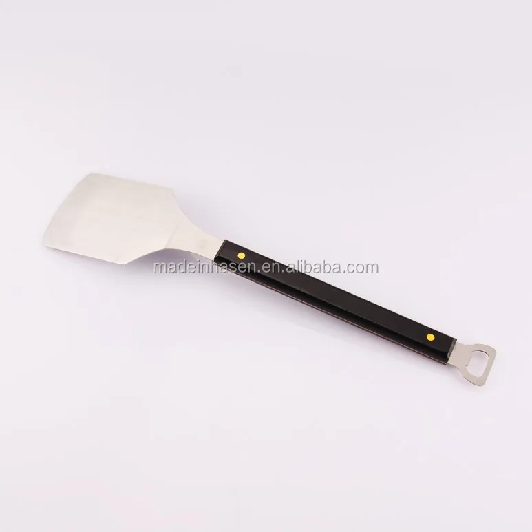 With Cutting Edge And 4inch Wide Blade,16inch Wood Handle Grill