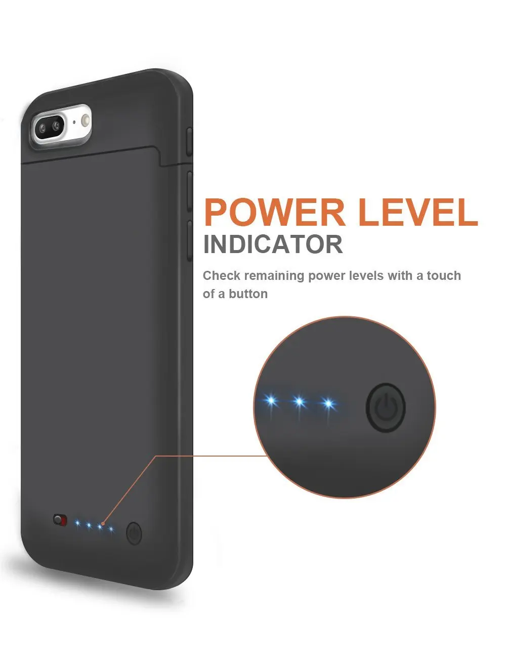 NEWEST DESIGN JUICE PACK FOR IPHONE 7 / 8 PLUS BATTERY CASE TOP QUALITY AMAZON HOT SELLING FACTORY DIRECT