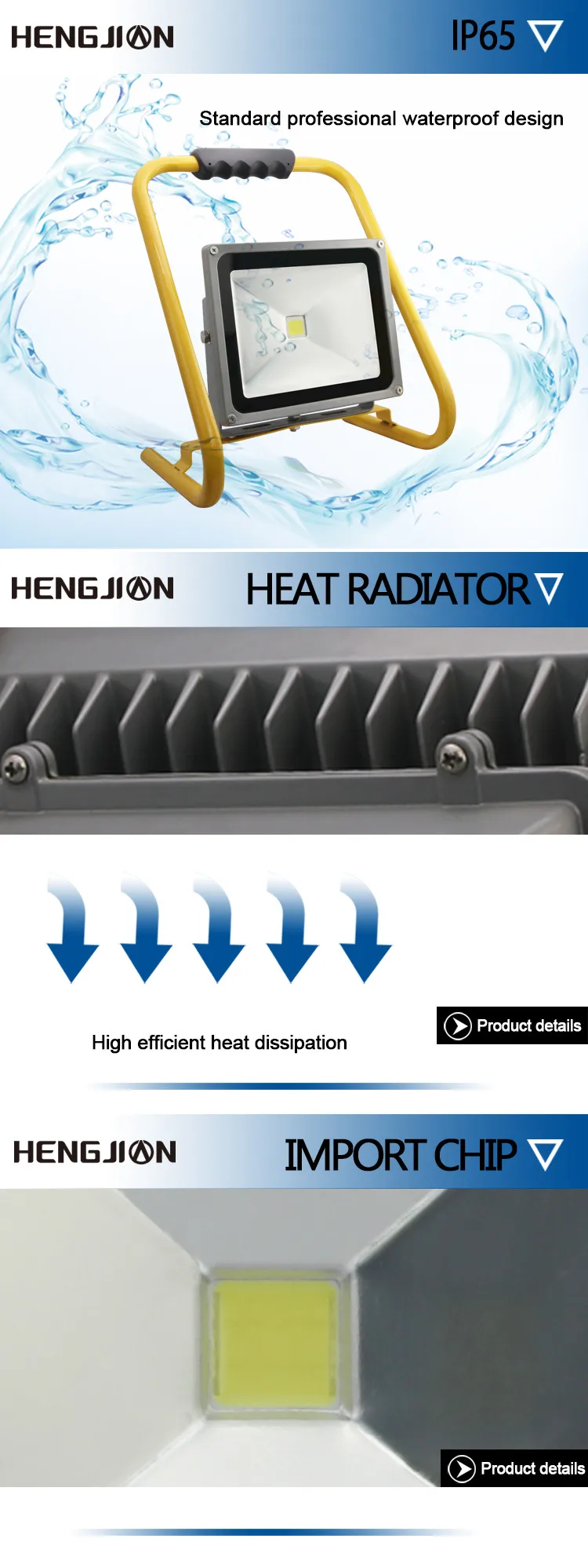 行业  灯具照明  户外照明  led 泛光灯                  features