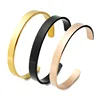 316l stainless steel bracelet adjustable bangle 14k 18k saudi gold slave bangle bracelet jewelry wholesale