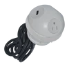 Shanghai Linsky 15A 125V 60HZ Round Desk socket with 1AC outlet +2 USB ports +1HD MI Port