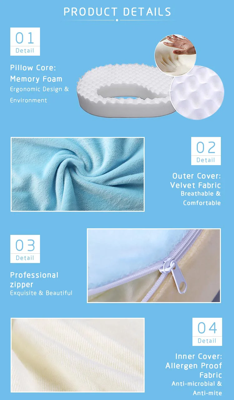 Maternity Breastfeeding Pillow Memory Foam Baby Feeding Nursing