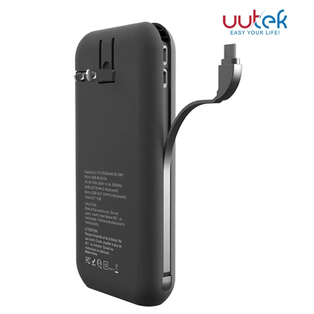 Uutek Rsq9 Ac Plug Power Bank 10000mah Real Capacity Power Bank 4