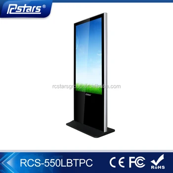Floor Standing Lcd Advertising Display 55 Inch Touch Screen Lcd
