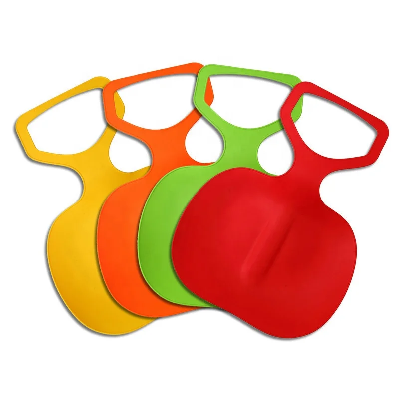 

Kids Thicken Plastic Grass Sand Skiing Boards Ski Pad Children Snow Sledge Sled, Pink, yellow, blue, green, red