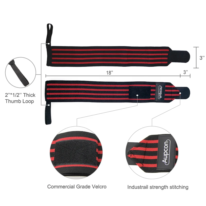 Weight Lifting Wrist Support Wraps