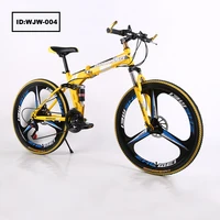 

21 speed 26 inch folding high-carbon steel two-disc brakes mountain bike