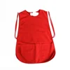smock work apron,red model blouse for hotel receptionist uniforms