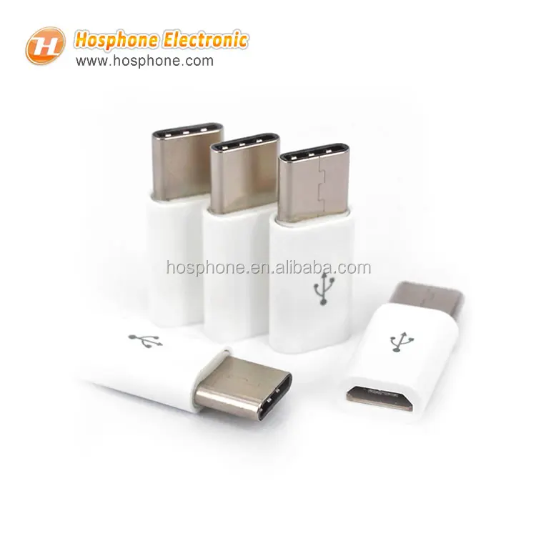 

Micro USB Female to USB Type-C Male Converter Mobile Phone USB-C Data Cable OTG Adapter for Samsung Galaxy huawei xiaomi, Black white red gray