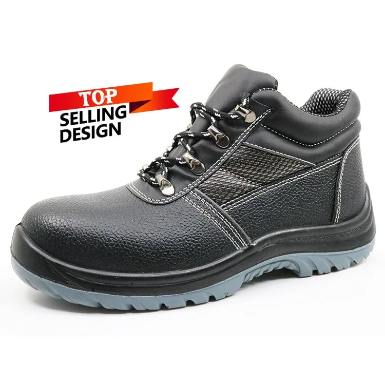 black rubber sole work shoes