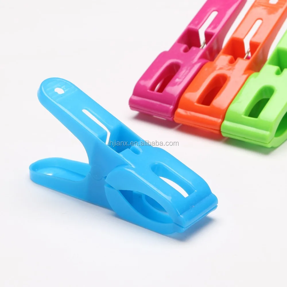 Fashion Clothes Greenhouse Plastic Cloth Clips With Hook Of Jx1515/bsci