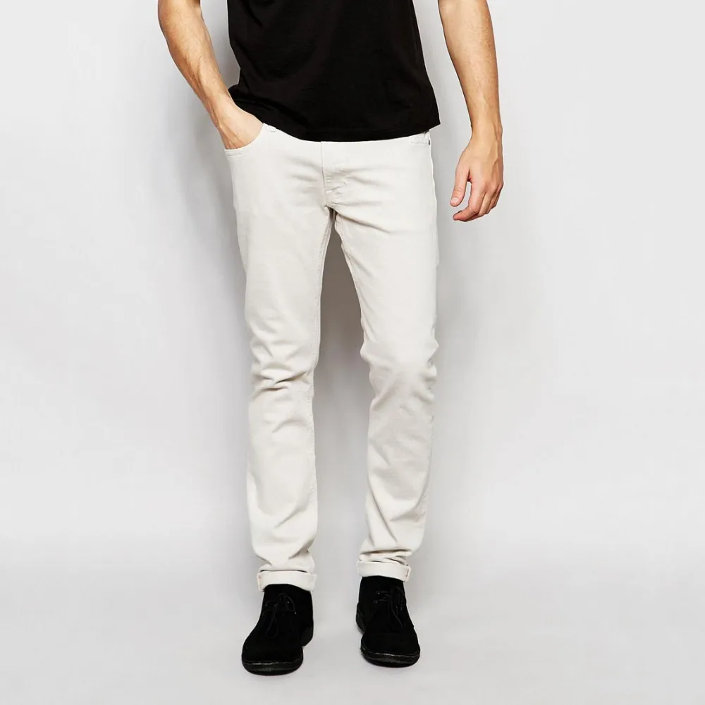 White Plain Denim New Style Jeans Pent Men Wholesale China - Buy New ...
