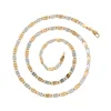 44531 xuping two tone new gold chain designs for men, fashion men gold chains, multicolor dubai gold chains
