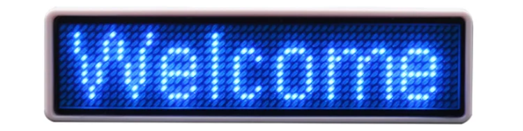 S1155 Programmable Scrolling LED Nam Tag LED Name Badge