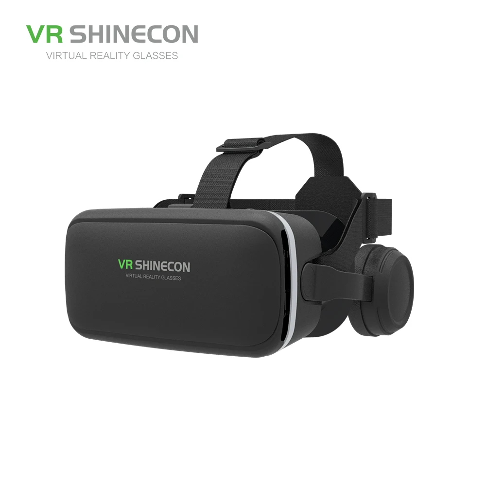 

Google Cardboard app Virtual Reality vr headset with touch and headphone