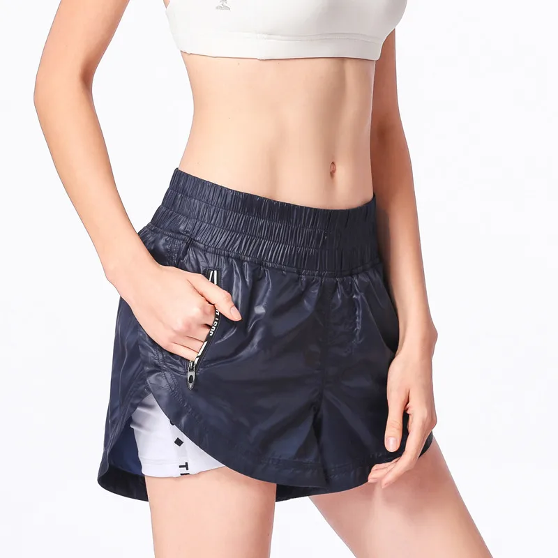 

women metallic running sweat fashion shorts women clothing, As the picture