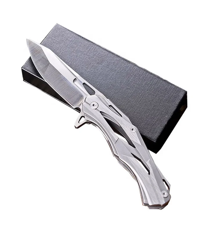 

Wholesale Folding Tactical Knife with stainless Steel Handle Camping Knives