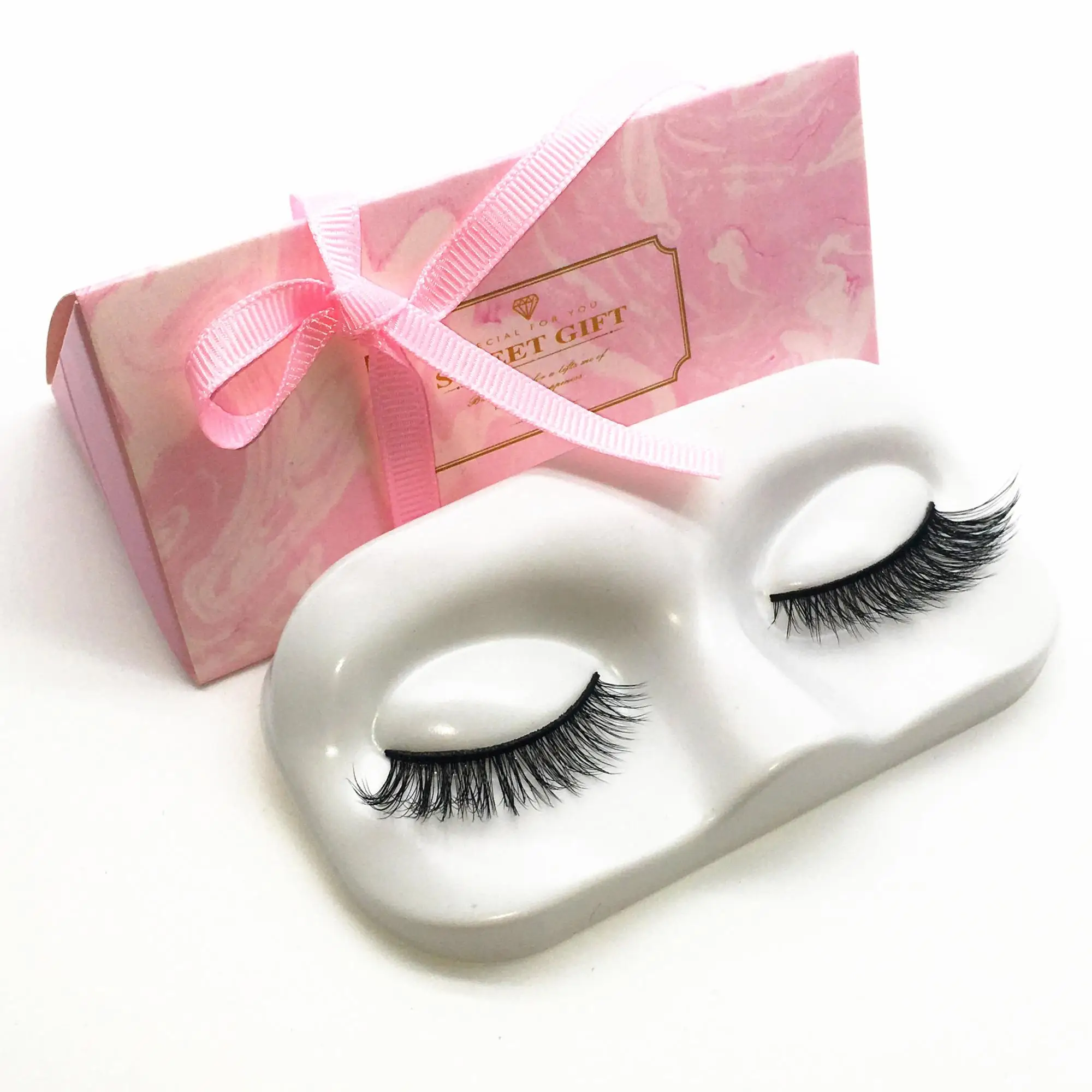 

3D mink eyelashes long lasting natural dramatic volume false eyelashes, Custom