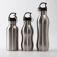 

Stainless steel water bottle Single wall 750ml Sports water bottle with rope