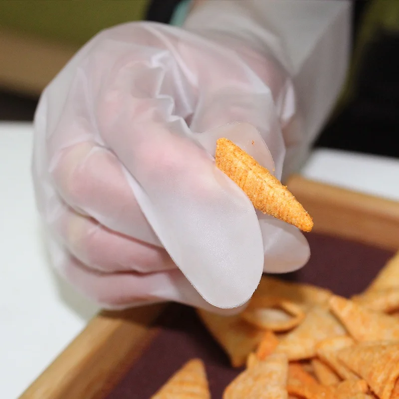 

Biodegradable TPE Plastic Disposable Gloves, biodegradable and compostable gloves, White;blue;yellow;etc