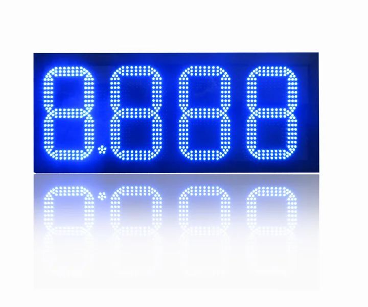 12 inch 7 segment led fuel price display