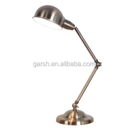 swing arm iron reading table lamp