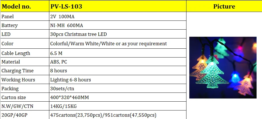 Solar Light String 30LED Santa String Light Outdoor Waterproof Christmas Day Decoration Lantern