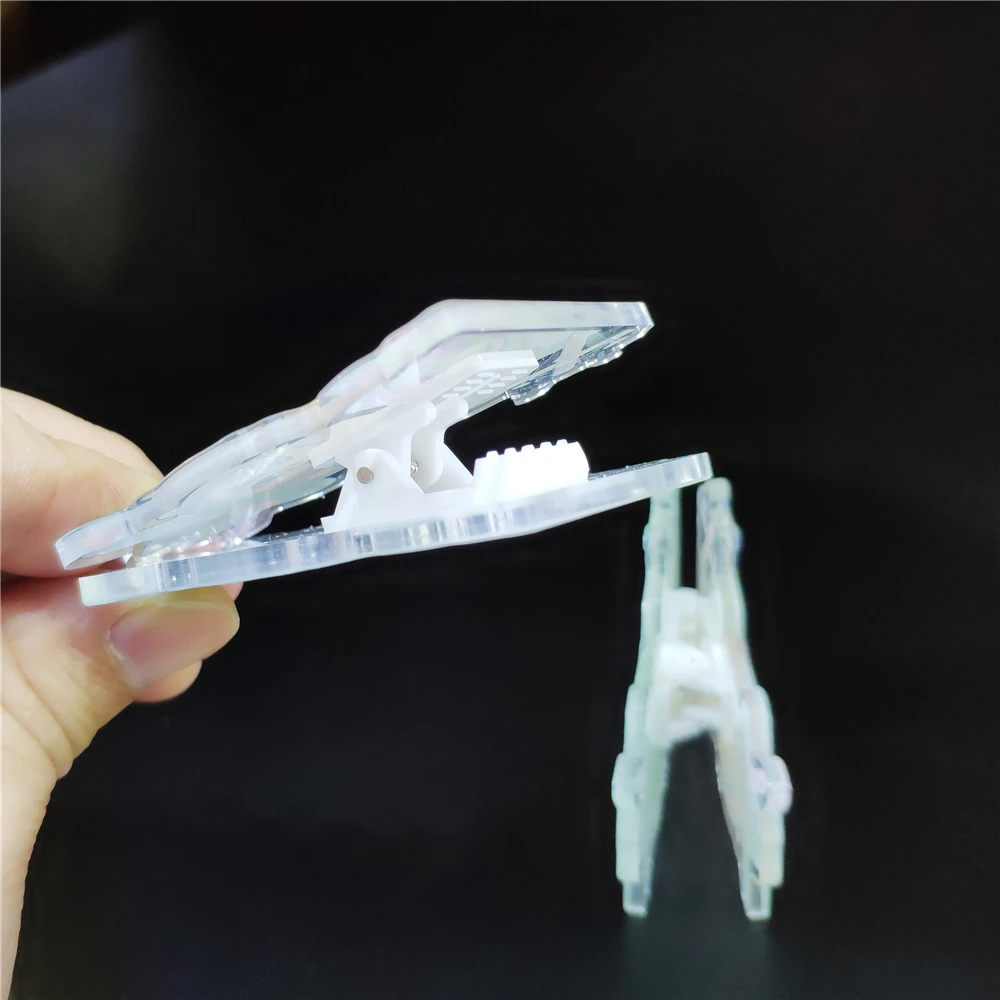 
Free Sample CNC Cut Offset Print Custom Acrylic Hair Clip Accessory Clamps Claws Hairpin 