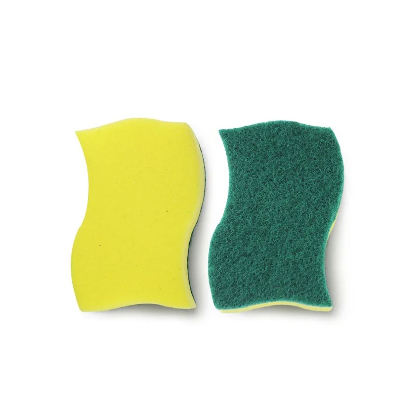 

Household Heavy Duty Scrub kitchen powerful cleaning eco-friendly scrub sponge with scouring pad