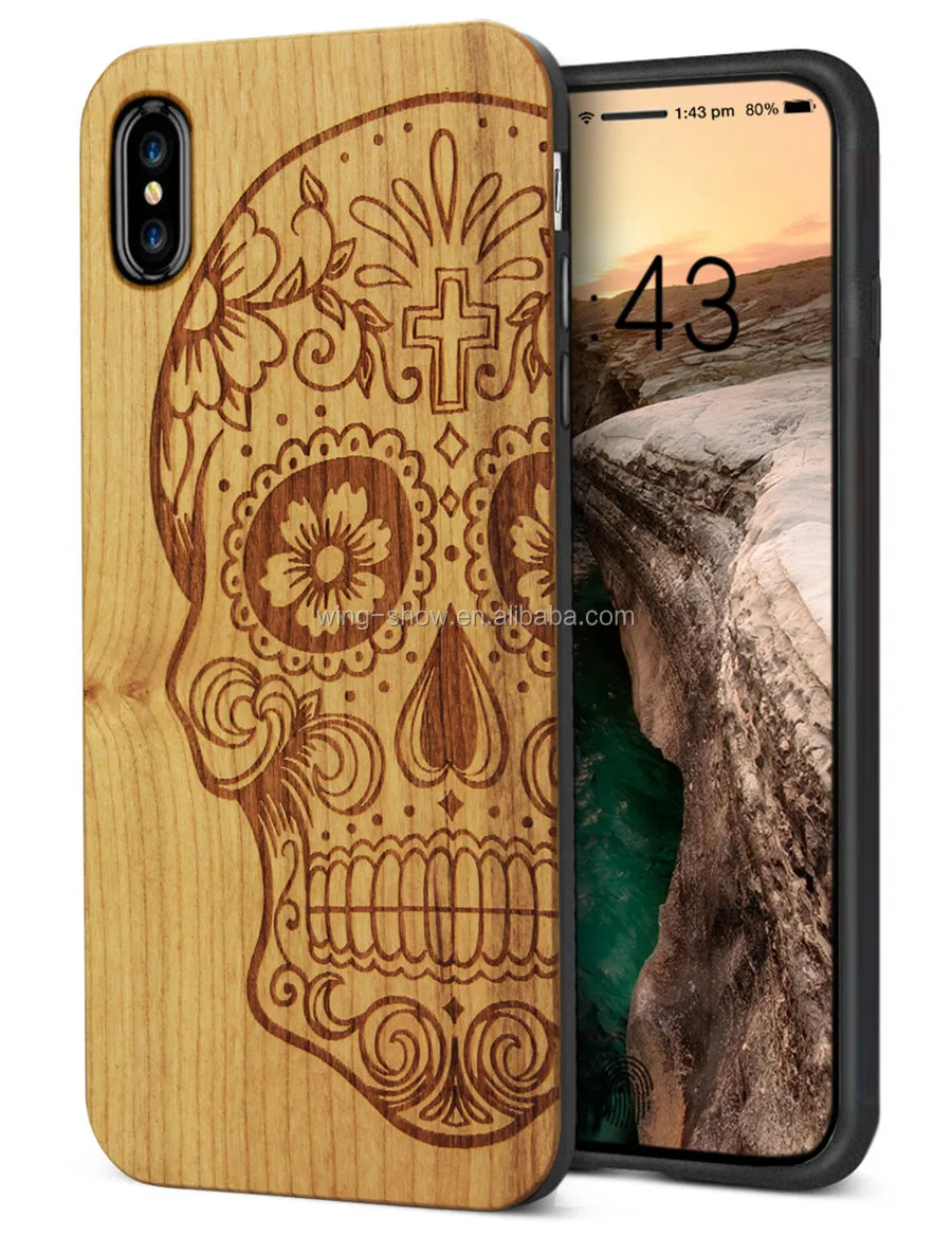 

Mobile cover for Apple iPhone X case with wood pattern;graceful custom wood case for iPhone X phone, N/a