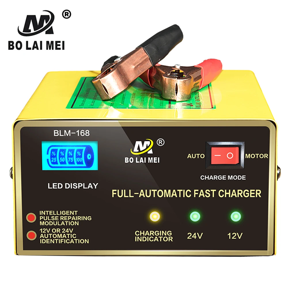 

Adjustable boost dual generator 12V 24V 15A automatic battery charger for lead acid battery desulfator