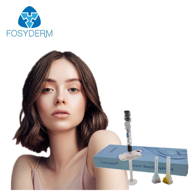 

Fosyderm 2ml Beauty Dermal Filler Hyaluronic Acid Injections Face Filler, Transparent