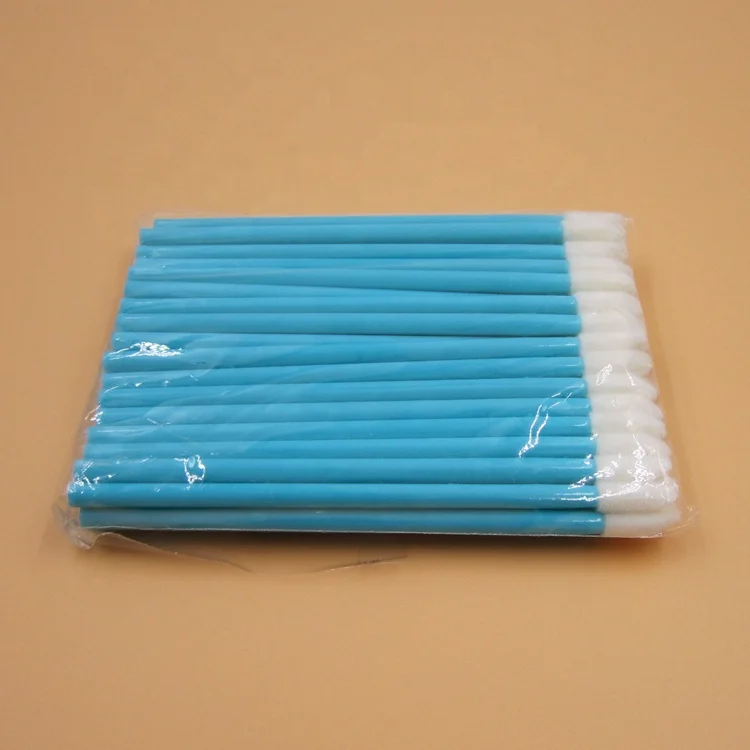 

Wholesale disposable blue lip brush gloss wand in OPP bag, Blue stick